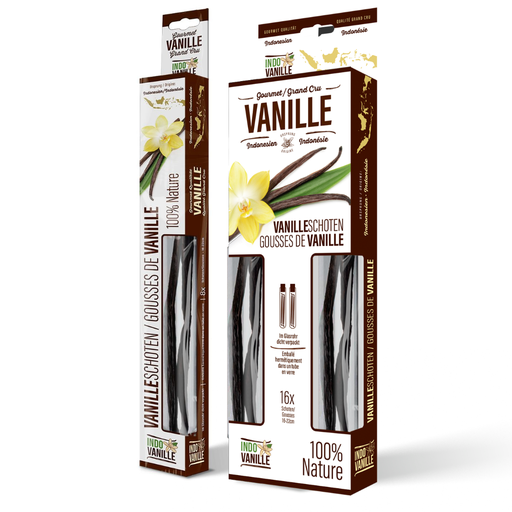 LARGE Gourmet Vanilla Bean "INDOVANILLE" Indonesia